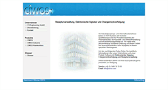 Desktop Screenshot of ciwos.com